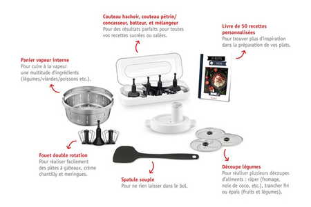 Robot de cuisine + Accessoires Moulinex Companion XL
